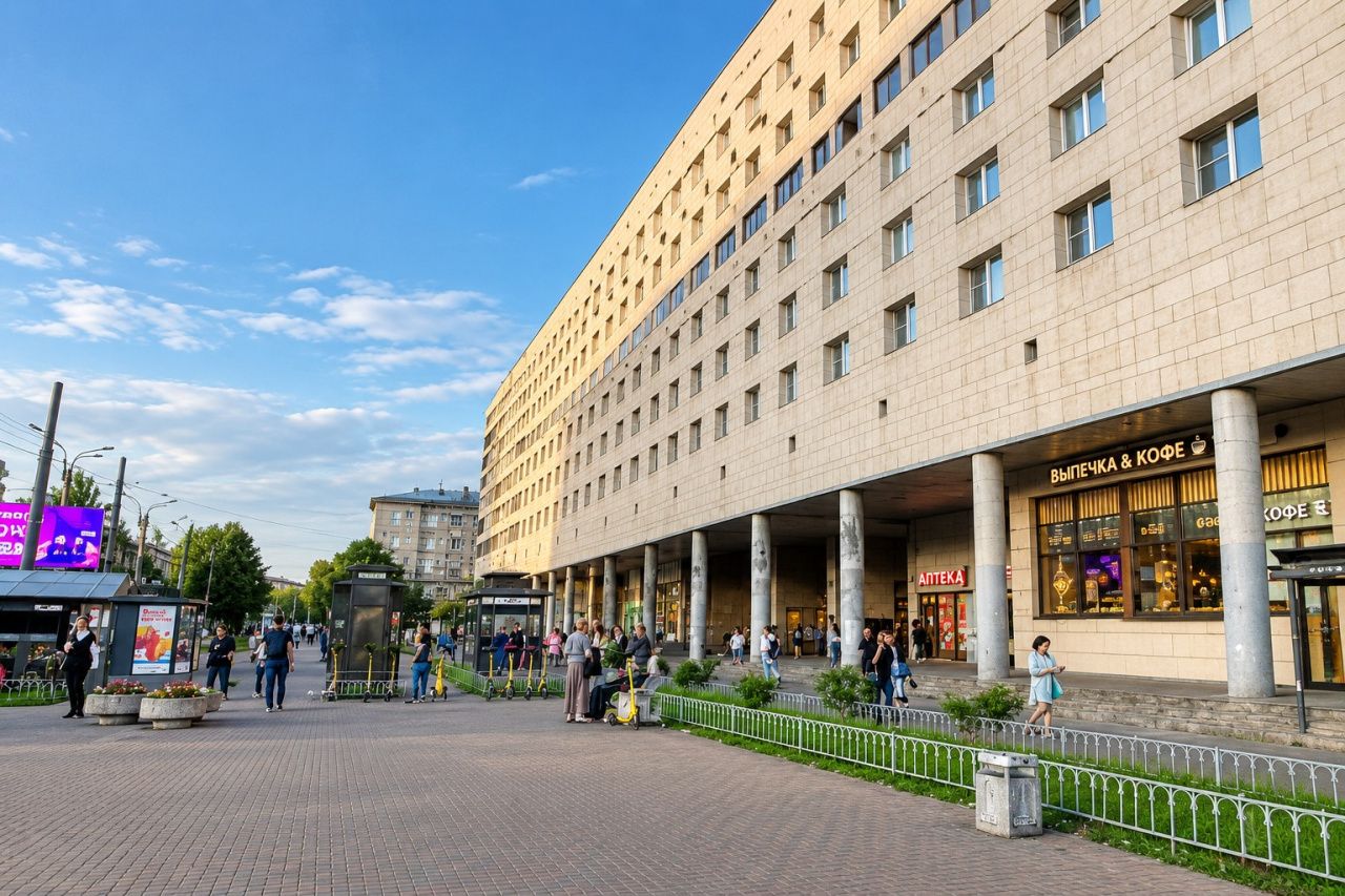 фасад дома, здание по адресу г Санкт-Петербург, ул Политехническая, д 17 к 1
